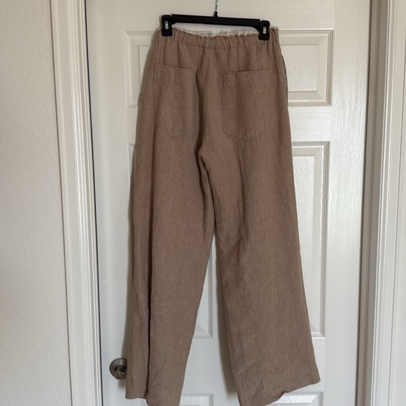Zara Beige Linen Trousers - Picture 5 of 5
